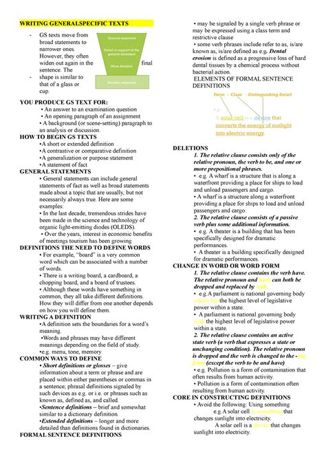 Acad Writing Reviewer WRITING GENERALSPECIFIC TEXTS GS Texts Move