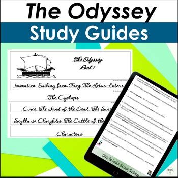 The Odyssey Study Guide Part 1 Part 2 Comprehension Analysis Questions