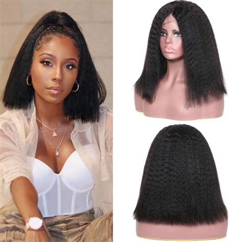 Amazon Forawme X Short Lace Front Wigs Human Hair Brazilian