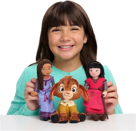 Disney Wish 8 Inch Talking Plush Asha Interactive Toy Black Hair And