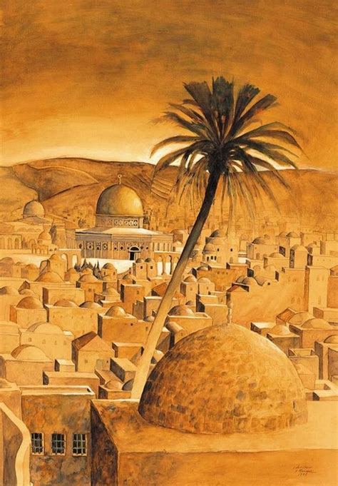 Sliman Mansour Palestine Art Islamic Art Islamic Paintings