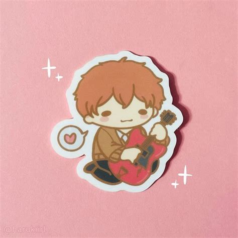 Given Chibi Stickers Chibi Mafuyu Satou Etsy