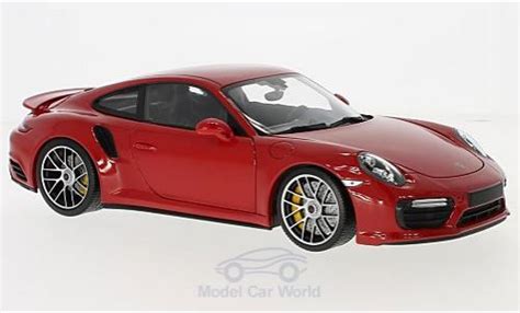 Miniature Porsche 991 Turbo S 1 18 Minichamps 911 Turbo S Rouge 2016