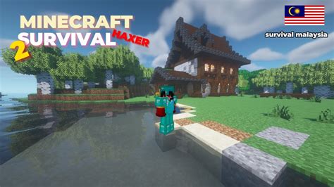 Membuat Rumah Pertama Dan Full Set Diamond Armor Di Minecraft Survival