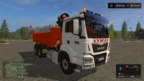 Man Crane Tipper TPM Version V1 0 FS 17 Farming Simulator 2025 Mod