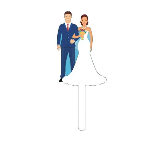 Neutral Printed Acrylic Couple Cake Topper Packaging Type Packet At Rs 13piece In Jetpur