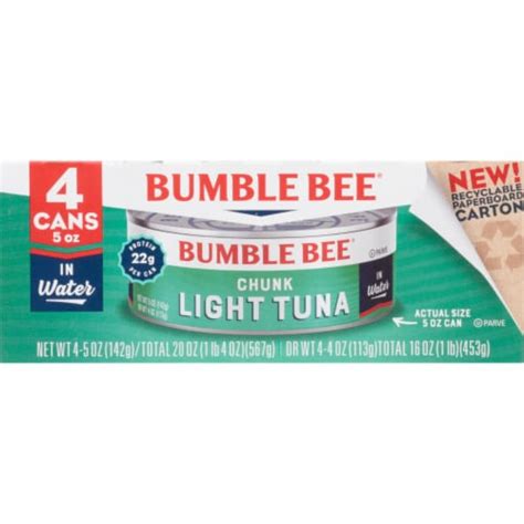 Bumble Bee Chunk Light Tuna In Water Ct Oz Kroger