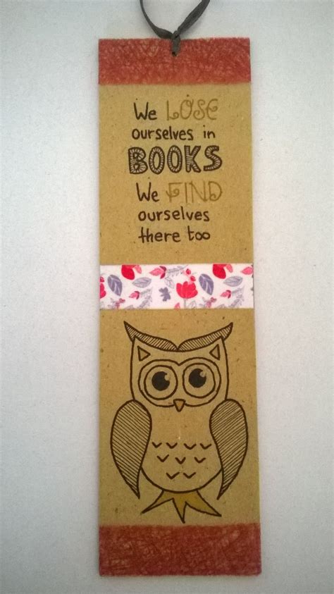 Segnalibro Gufo Owl Bookmarks We Lose Ourselves In Books We Find