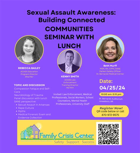 Sexual Assault Awareness Building Connected Communities Seminar