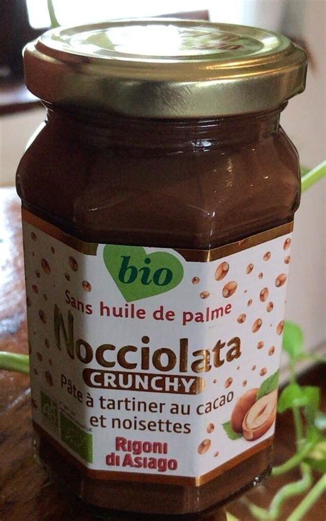 Nocciolata crunchy Pâte à tartiner au cacao et noisettes Rigoni di