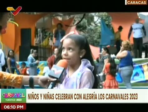 Caracas Niños y niñas manifiestan su alegría por los Carnavales 2023