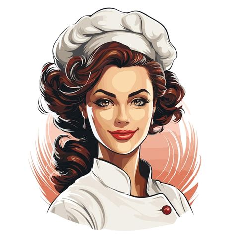 Premium Vector Women Chef Logo