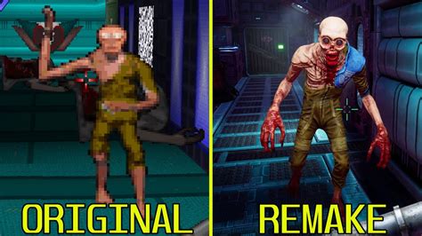 System Shock Remake Vs Original Rtx Graphics Comparison Youtube