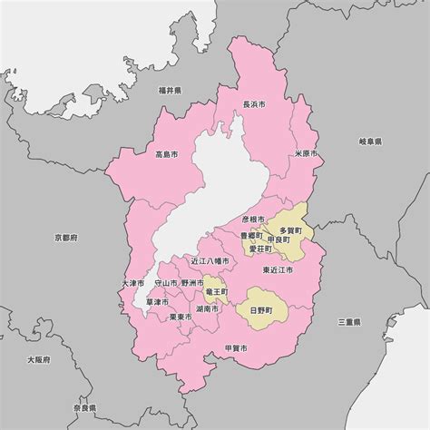 滋賀県の地図 Map It マップ・イット