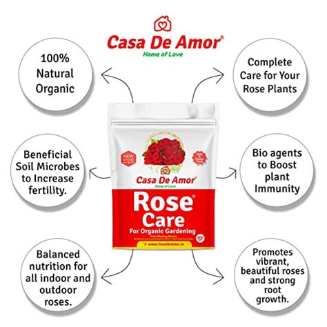 Casa De Amor Rose Care Organic Fertilizer For Rose Plants Gm And