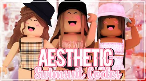 Aesthetic Roblox Swimsuit Ideas Codes Links Youtube