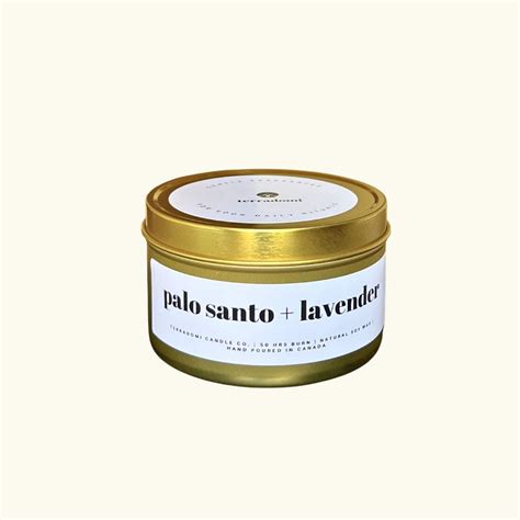 Palo Santo Lavender Soy Candle Toronto Candle Company Terradomi Candle Co Eco Friendly