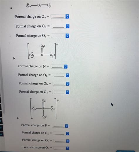 Solved Determine the formal charge on each atom in the | Chegg.com