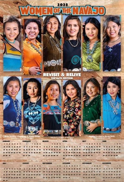 2023 Women Of The Navajo Calendar Year