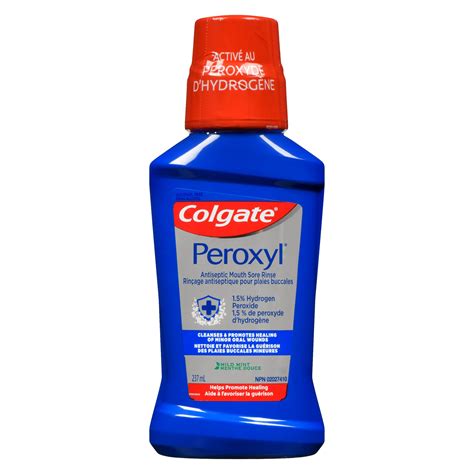 Colgate Peroxyl Mild Mint Antiseptic Mouth Sore Rinse 237 Ml Giant Tiger