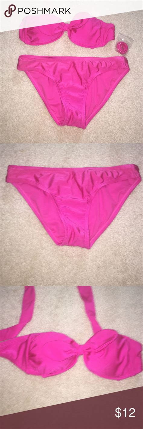 Pink Target Bathing Suit Strapless Bikini From Target Comes With Straps That Are Removable