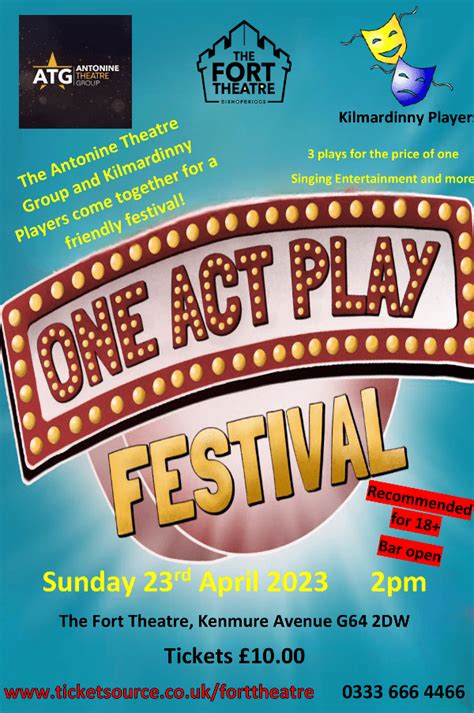 One Act Play Festival At The Fort Theatre Bishopbriggs Event Tickets