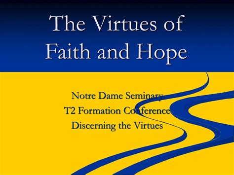 Ppt The Virtues Of Faith And Hope Powerpoint Presentation Free