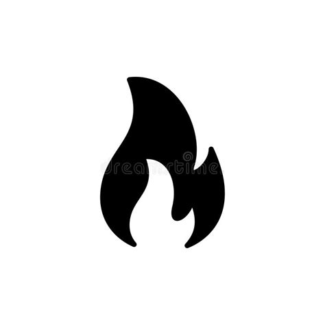 Icono De Encendido Icono De La Llama De Fuego Ilustración del Vector