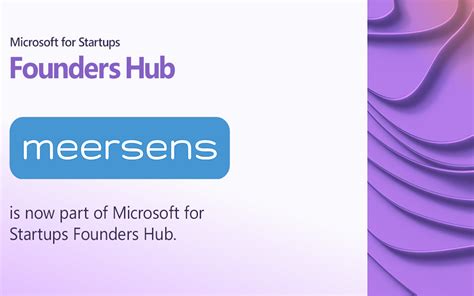 Microsoft For Startups Founders Hub Meersens