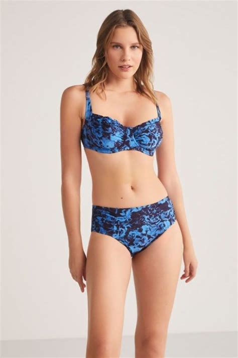 Kom Ayarlanabilir Askılı Kapsız Telli Sarnais Gül Desenli Toparlayıcı Bikini Takımı Fiyatı
