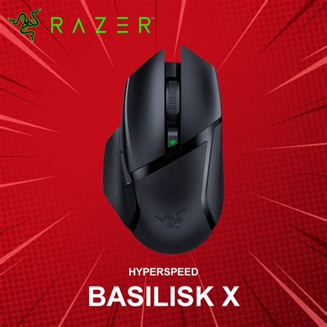 เมาส์เกมมิ่งไร้สาย Razer รุ่น Basilisk X Hyperspeed ประกันศูนย์ 2 ปี