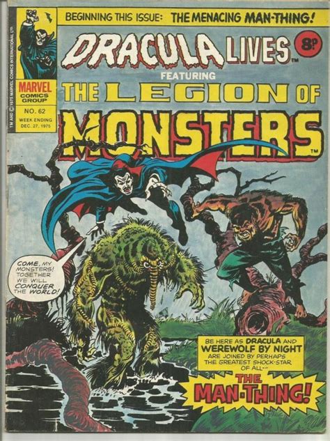 The Cover To Dracula Lives And The Legend Of Monsters Featuring An