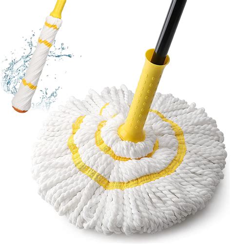 Self Wringing Twist Mop For Floor Cleaning Long Handled Microfiber