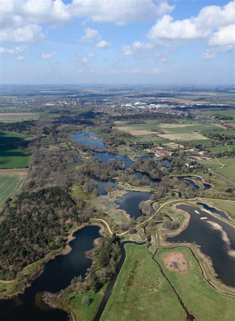 Pensthorpe aerial image - Pensthorpe Natural Park & Nature Reserve in ...