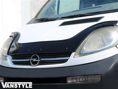 Vivaro Trafic Primastar 01 14 Black Bonnet Wind Deflector Vanstyle