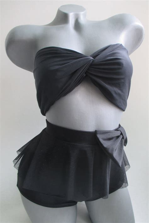 High Waisted Bow Bikini Bottom Scrunch Butt Belt Bow Twisted Etsy