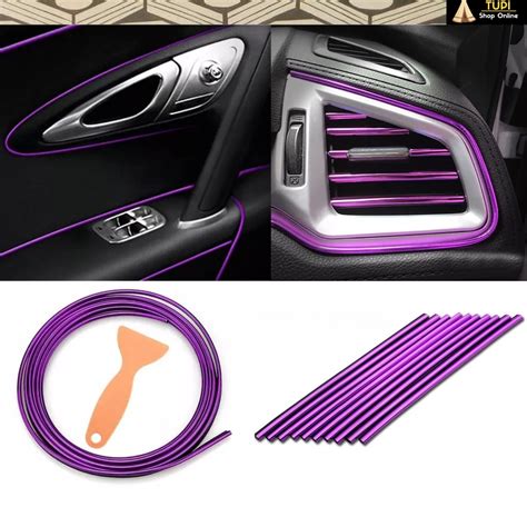 Faixa De Acabamento Roxo Lil S Metros Interior Carro Friso Filete