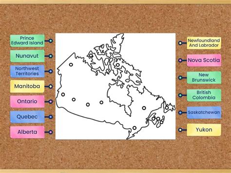 Canada Provinces - Labelled diagram