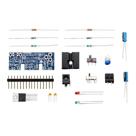 Adafruit Industries Adjustable Breadboard Power Supply Kit Micro Center