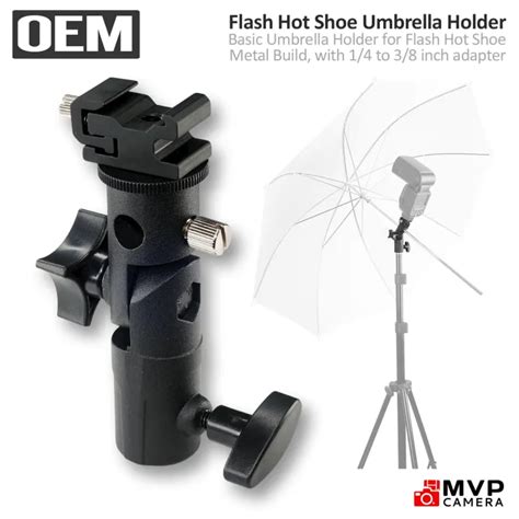 Generic E Type Universal Flash Hot Shoe Umbrella Holder Swivel Light Stand Bracket MVP CAMERA
