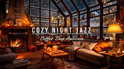 Warm Piano Jazz Music In Cozy Bookstore Cafe Ambience Relax Winter