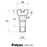 Sapim Alu Polyax Nippel für 15G Speichen Komponentix