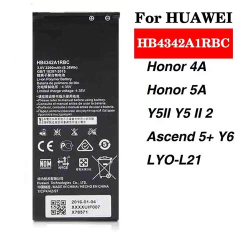 Huawei Y6 Y52 Honor 4a E5573 S 606 E557 Battery Hb4342a1rbc Shopee