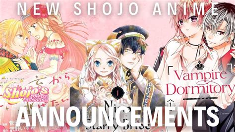 New Shojo Anime Announcements YouTube