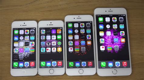 Iphone 6 Plus Vs Iphone 6 Vs Iphone 5s Vs Iphone 5 Benchmark Speed Test 4k Youtube