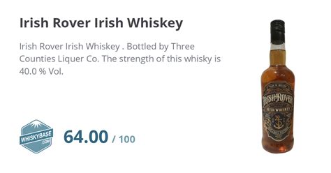 Irish Rover Irish Whiskey - Ratings and reviews - Whiskybase