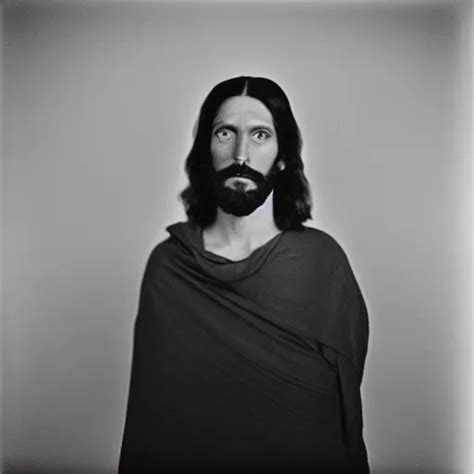 Photo Of Jesus Christ By Diane Arbus Black And White Stable