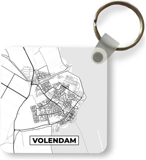 Sleutelhanger Uitdeelcadeautjes Kaart Volendam Plattegrond