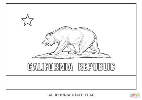 Flag of California coloring page | Free Printable Coloring Pages