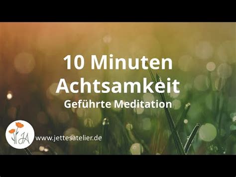 Minuten Gef Hrte Achtsamkeitsmeditation Achtsamkeits Bung F R